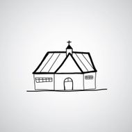 hand drawn church N2