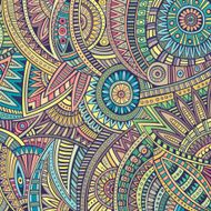 Abstract deco vector tribal ethnic background N6