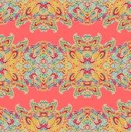Seamless oriental laced vector pattern