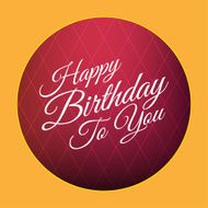 Happy birthday card retro style N3