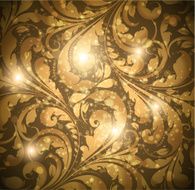 Floral Retro Background for Vintage Design N1144