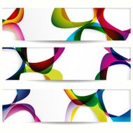 Abstract banner with forms of empty frames N6