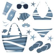Fashionable set with a swimming suit N2