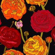 Peony seamless pattern N2