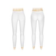 Vector White Leggings Pants Isolated on Background N4
