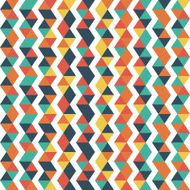 Seamless geometric vintage pattern With triangles N11