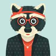 Hipster Raccoon N3