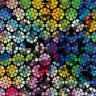 abstract colorful floral pattern background N12