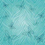 Beautiful seamless pattern with butterflies of abstract striped background