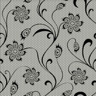 Floral lace seamless pattern