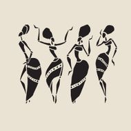 African silhouette set N23