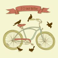 Bicycle and Birds