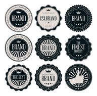 Retro vintage badges and labels