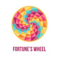 Fortune wheel with bstract geometric pattern