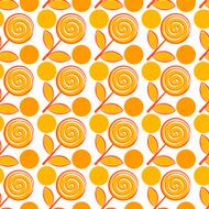 Seamless pattern with abstract flowers N28