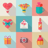 Love icons set N9