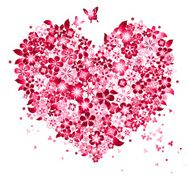 Floral Love Shape