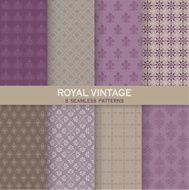 8 Seamless Patterns - Royal Vintage Set