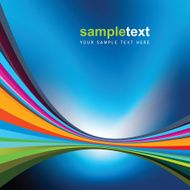 abstract rainbow wave line with space of your text