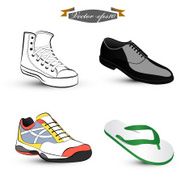 vector of shoe