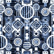 Seamless abstract geometric pattern N9