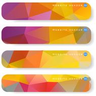 Abstract mosaic banners N3