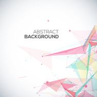 Vector geometric background with polygonal abstract shapes circles lines triangles