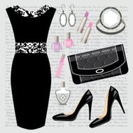 Fashion set with a dress N2