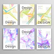 Set of Flyer Brochure Design Templates Geometric Abstract Modern Backgrounds N2