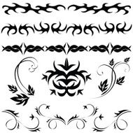 set Gothic pattern