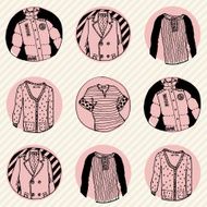 sketches of the clothes in circles N2