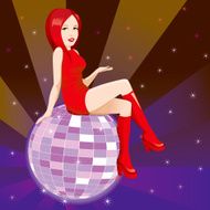 Beautiful Disco Woman