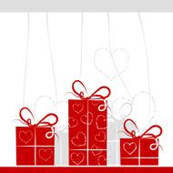 Gift boxes background for your design
