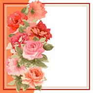 Postcard with luxury bouquet of peonies N8
