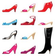 womans shoes set