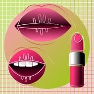 pink luscious lips