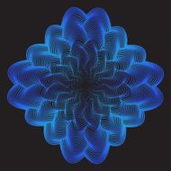 abstract geometric vector background from broken blue gradient colored lines