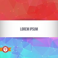 Abstract Colorful Triangles Background Vector N245