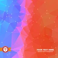 Abstract Colorful Triangles Background Vector N246