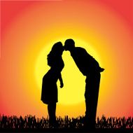 Vector Silhouette Of People N355