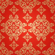 Beautiful red seamless pattern