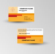 modern brown business card vector template N2