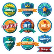 Set of retro vintage badges and labels N4