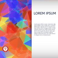 Abstract Colorful Triangles Background Vector N251