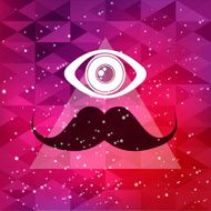 Triangle retro hipster background N4