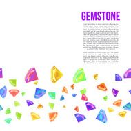 Gemstone Seamless Pattern for Presentation Vector N6