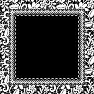 lace floral frame N11