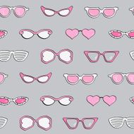 Seamless pattern women fashion sunglasses N3
