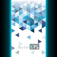 Geometric mosaic pattern from blue triangle N4
