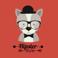 Animal hipster design N14